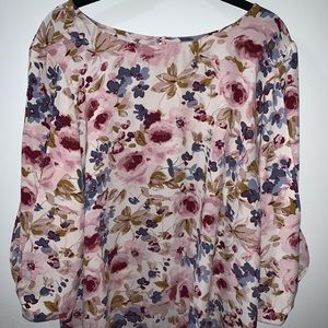 LC Lauren Conrad Floral Blouse